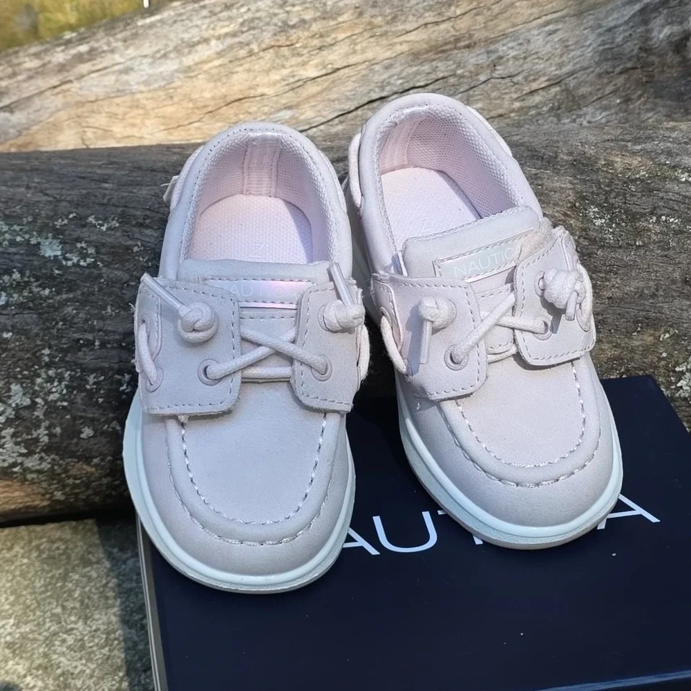 Nautica Toddler Girl Blush Pearl Oxfords US‎ Size 6 Boat Shoes